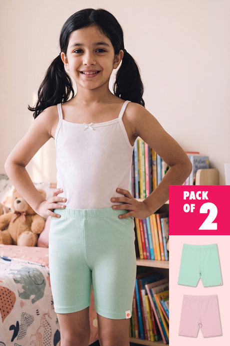 Zivame Girls Solid Undershorts (Pack of 2) - Multicolor Buy Zivame Girls Solid Undershorts (Pack of 2) - Multicolor